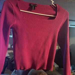 Pink long sleeve top